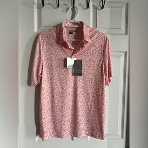 NWT PGA TOUR Pro Series Golf Polo - Floral Athletic Fit - Small
